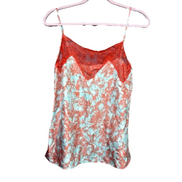 Beatrice B Top Pop Reef Women’s Size 4 Small Teal Orange Lace - Picture 13 of 13